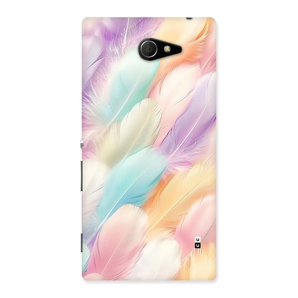 Pastel Feather Back Case for Xperia M2