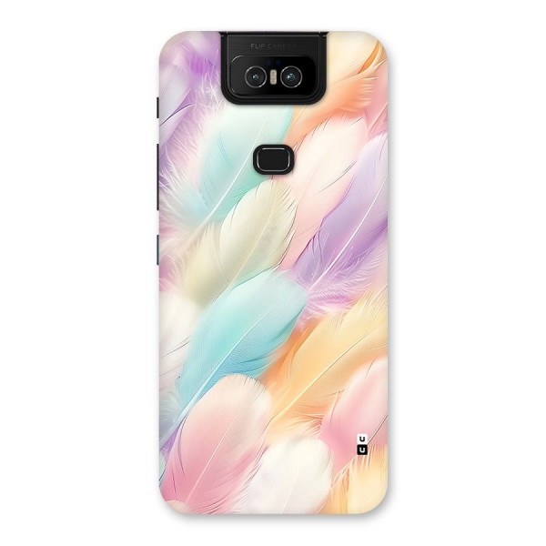 Pastel Feather Back Case for Zenfone 6z