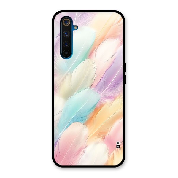 Pastel Feather Glass Back Case for Realme 6 Pro