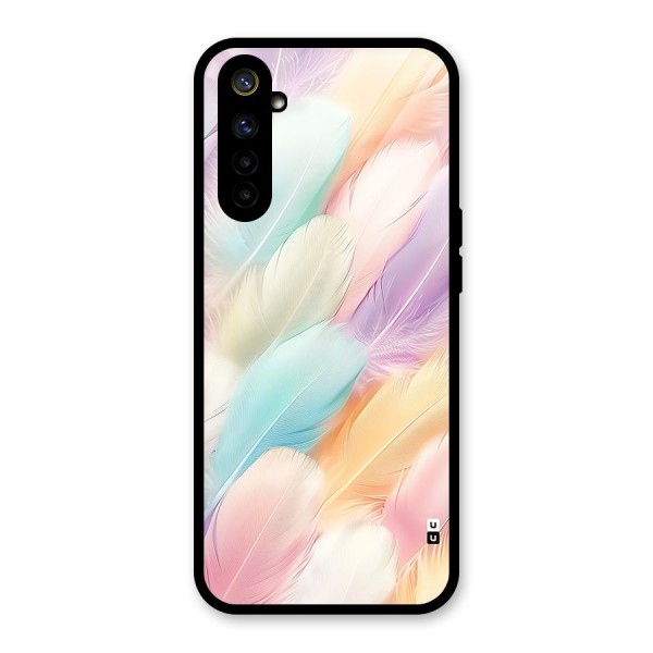 Pastel Feather Glass Back Case for Realme 6i