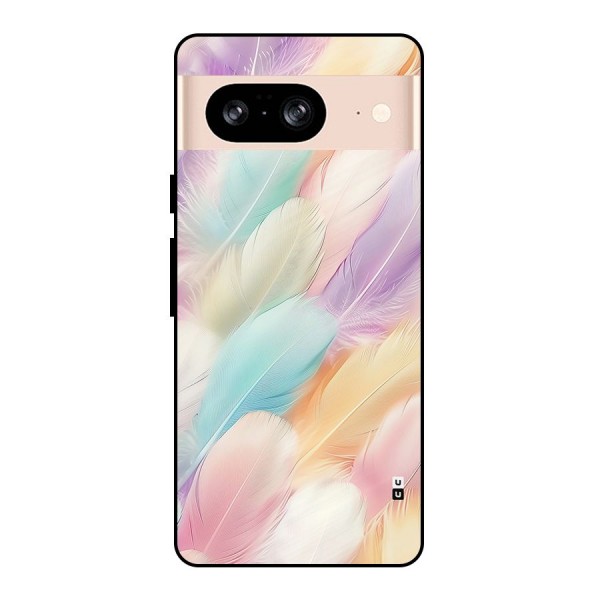 Pastel Feather Metal Back Case for Google Pixel 8