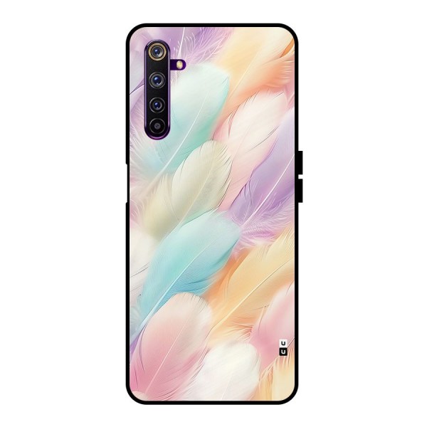 Pastel Feather Metal Back Case for Realme 6 Pro