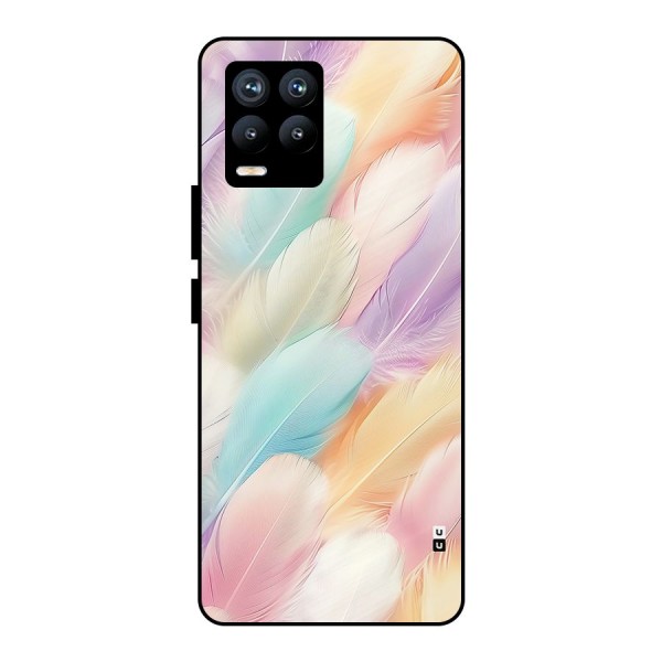 Pastel Feather Metal Back Case for Realme 8