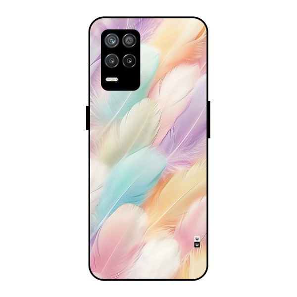 Pastel Feather Metal Back Case for Realme 8 5G