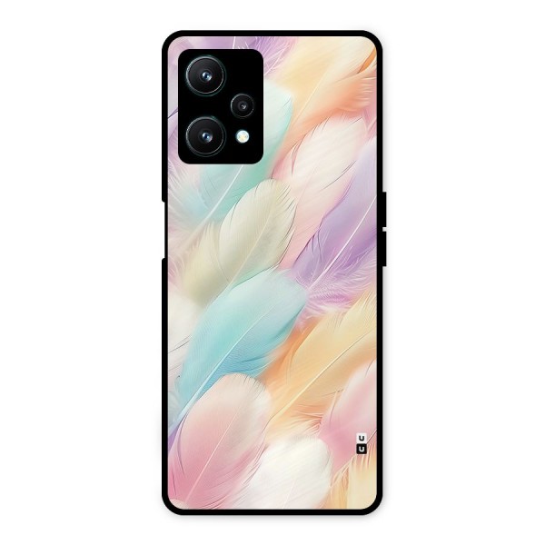 Pastel Feather Metal Back Case for Realme 9 Pro 5G