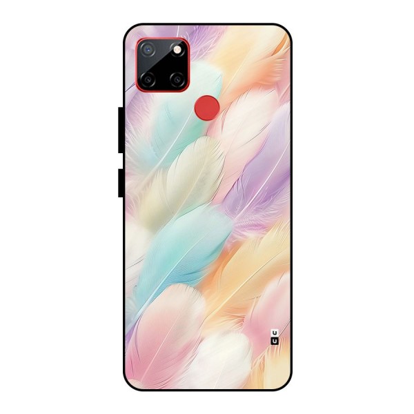 Pastel Feather Metal Back Case for Realme C12