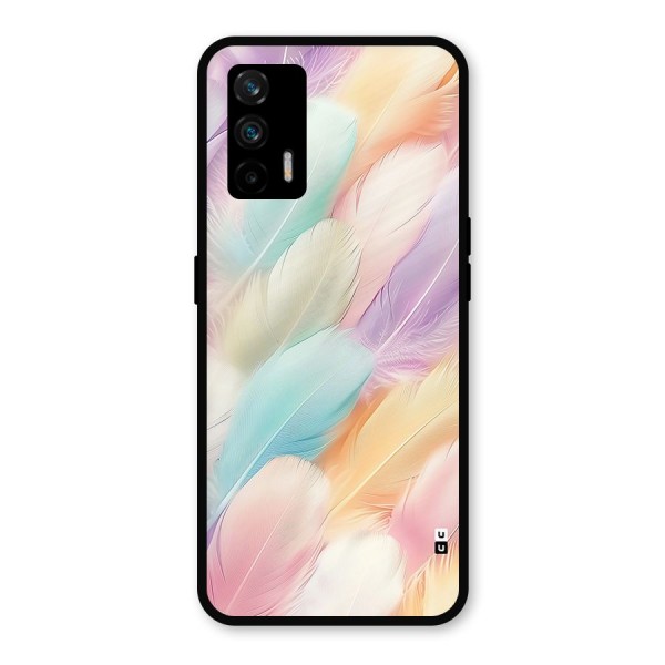 Pastel Feather Metal Back Case for Realme GT 5G