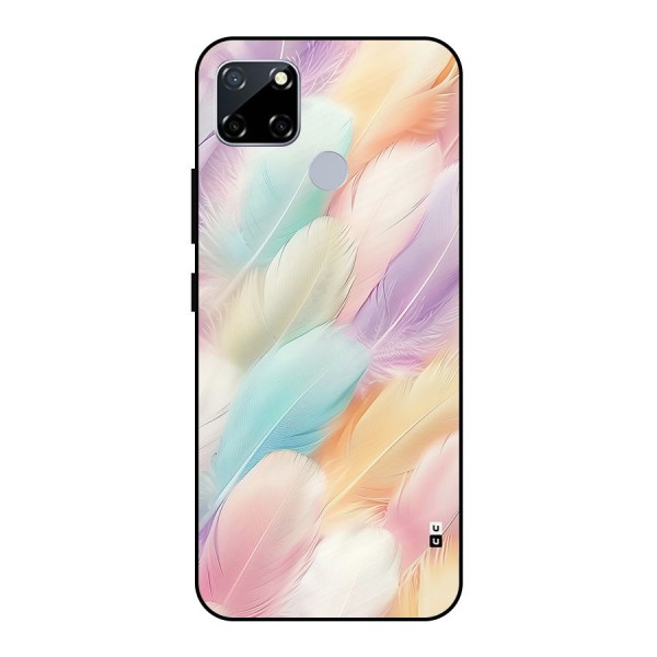 Pastel Feather Metal Back Case for Realme Narzo 20