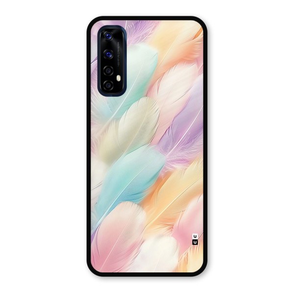 Pastel Feather Metal Back Case for Realme Narzo 20 Pro