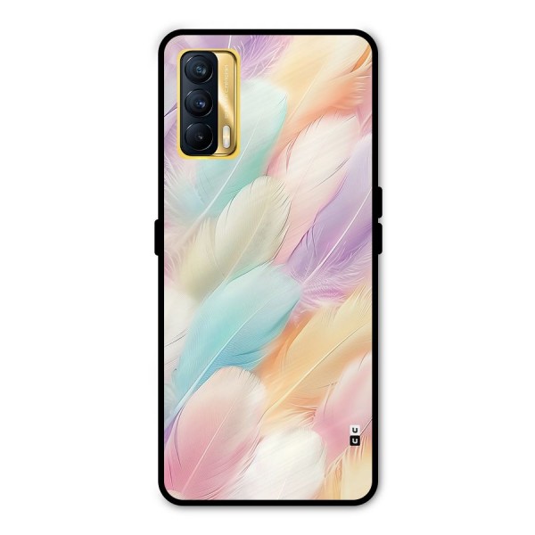 Pastel Feather Metal Back Case for Realme X7