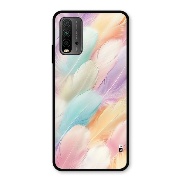 Pastel Feather Metal Back Case for Redmi 9 Power