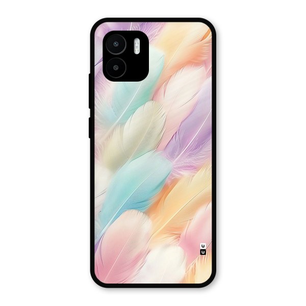 Pastel Feather Metal Back Case for Redmi A1