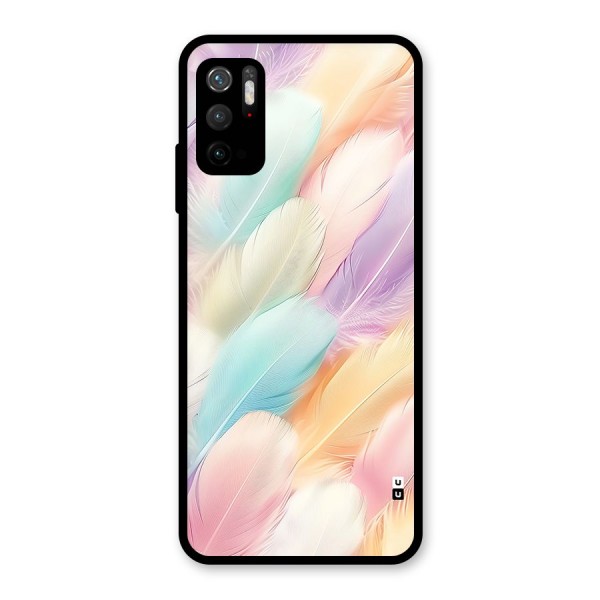 Pastel Feather Metal Back Case for Redmi Note 10T 5G