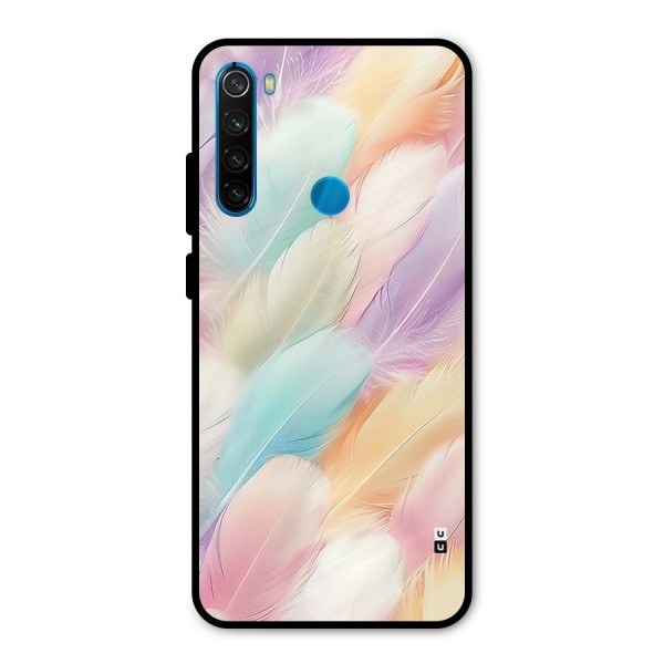 Pastel Feather Metal Back Case for Redmi Note 8