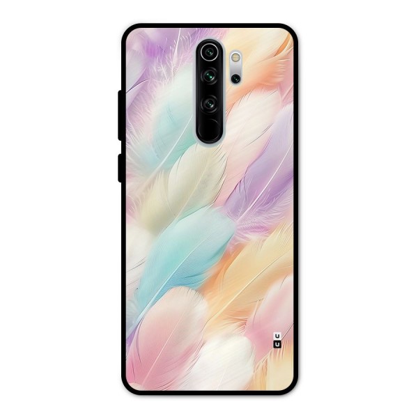 Pastel Feather Metal Back Case for Redmi Note 8 Pro