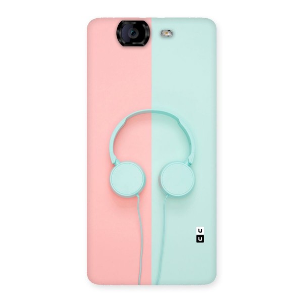 Pastel Headphones Back Case for Canvas Knight A350