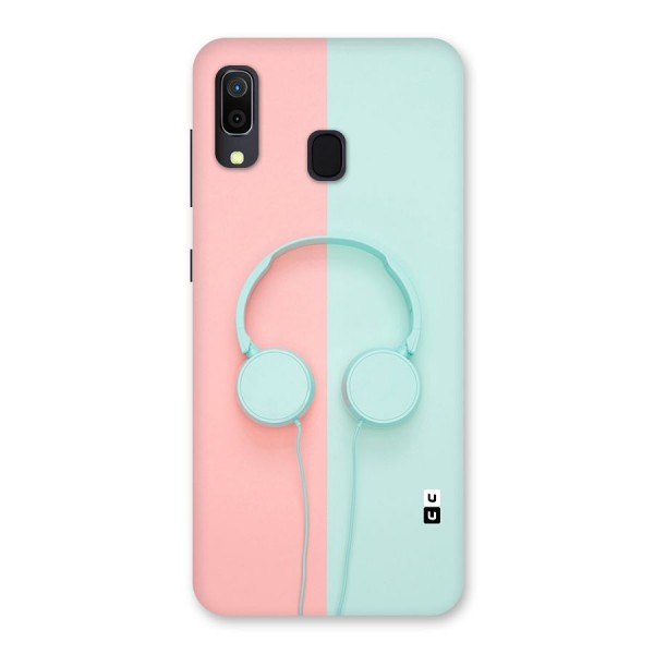 Pastel Headphones Back Case for Galaxy A20