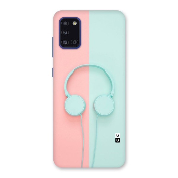 Pastel Headphones Back Case for Galaxy A31