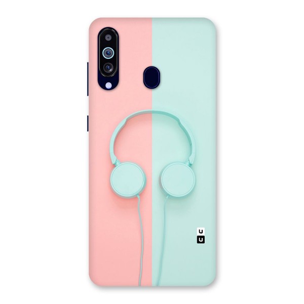 Pastel Headphones Back Case for Galaxy A60