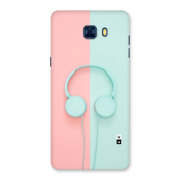 Pastel Headphones Back Case for Galaxy C7 Pro