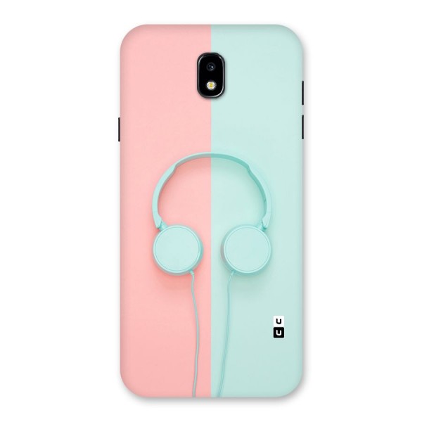 Pastel Headphones Back Case for Galaxy J7 Pro