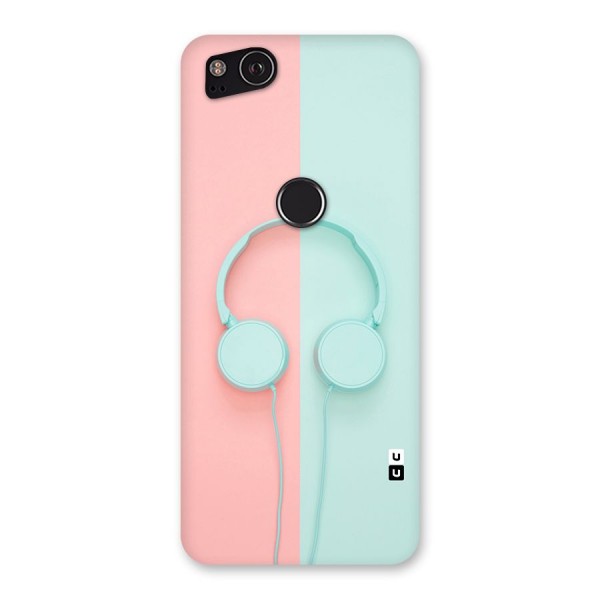 Pastel Headphones Back Case for Google Pixel 2