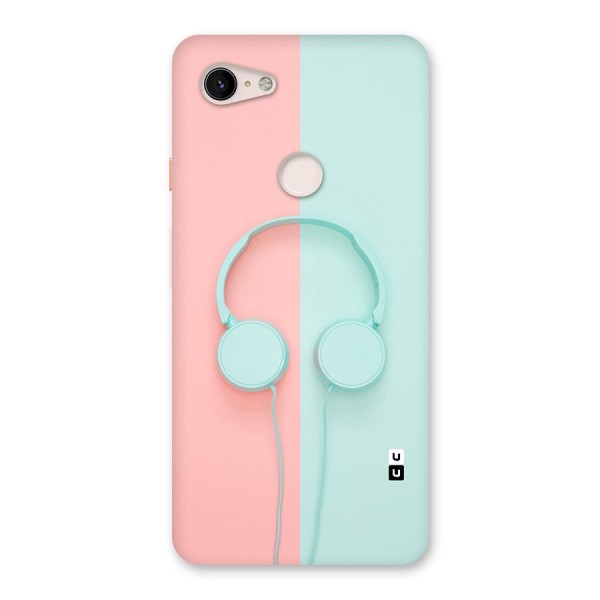 Pastel Headphones Back Case for Google Pixel 3 XL