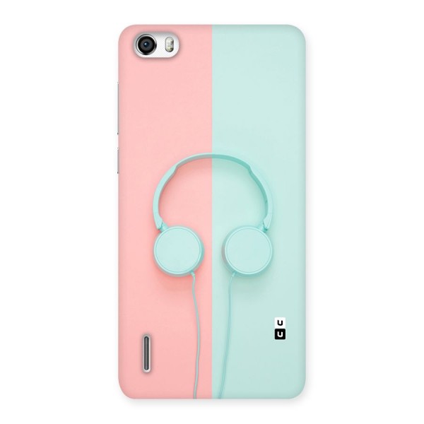 Pastel Headphones Back Case for Honor 6