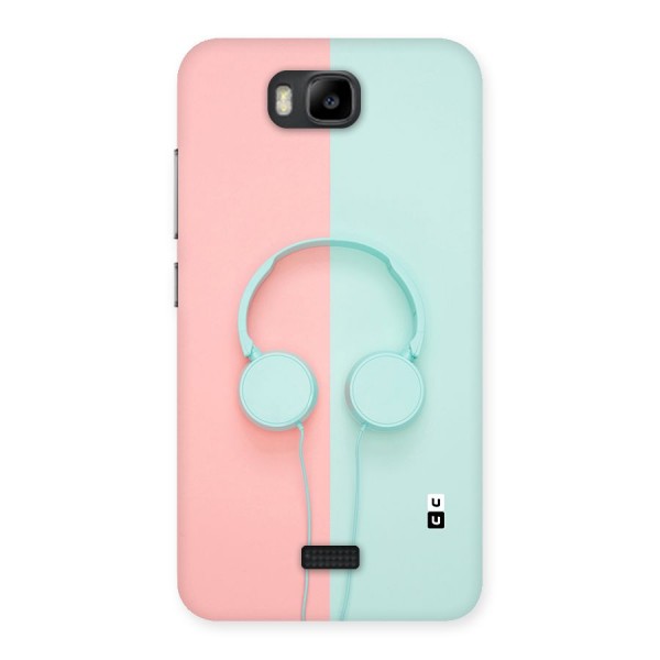 Pastel Headphones Back Case for Honor Bee