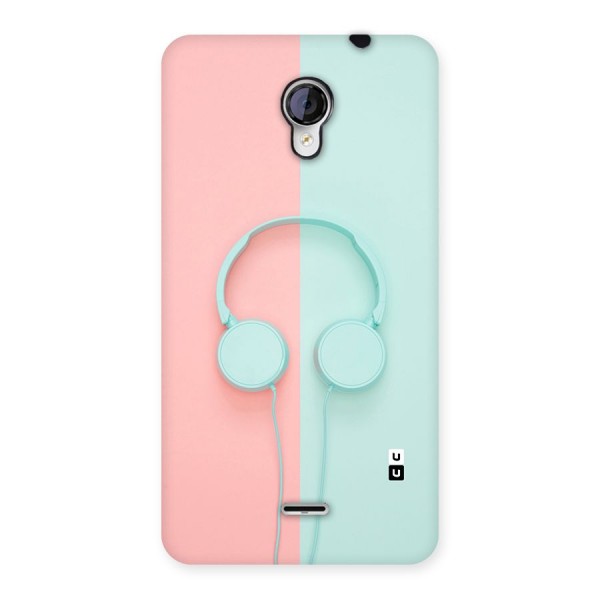 Pastel Headphones Back Case for Micromax Unite 2 A106