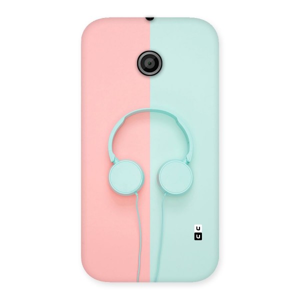 Pastel Headphones Back Case for Moto E