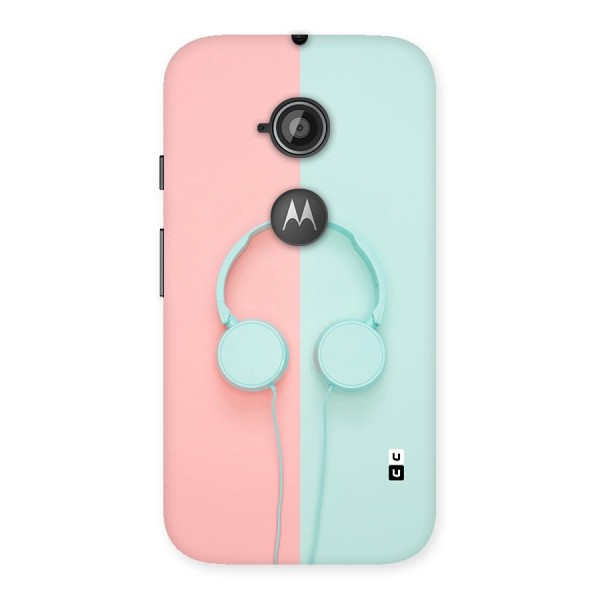 Pastel Headphones Back Case for Moto E 2nd Gen