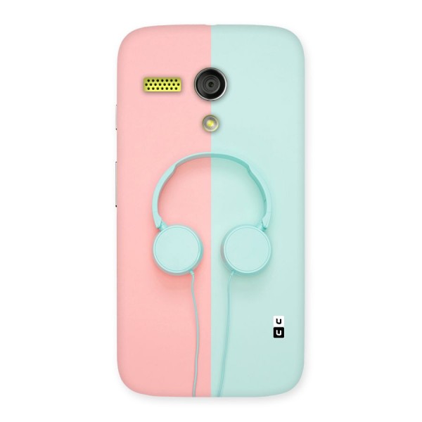 Pastel Headphones Back Case for Moto G