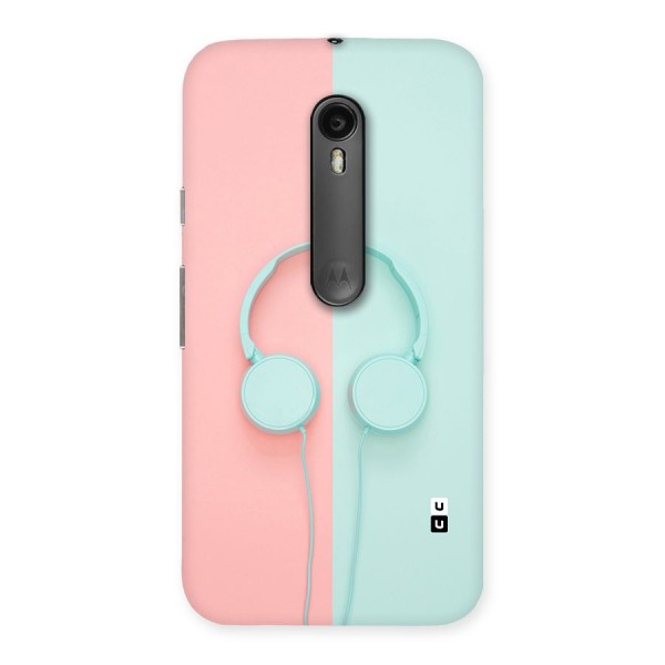 Pastel Headphones Back Case for Moto G3