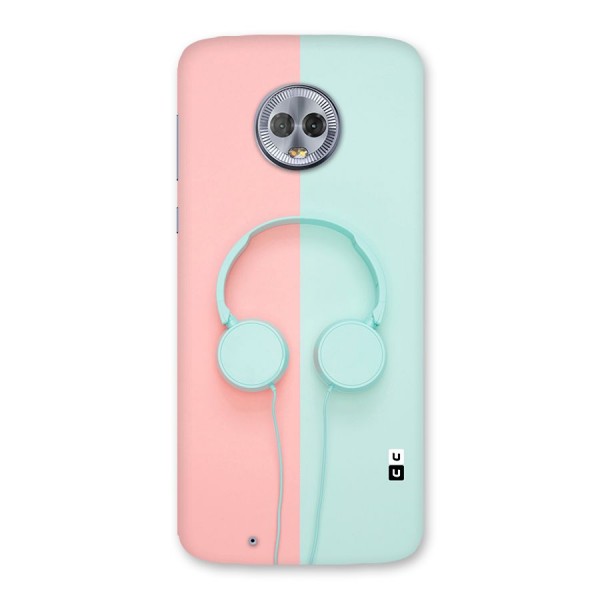 Pastel Headphones Back Case for Moto G6