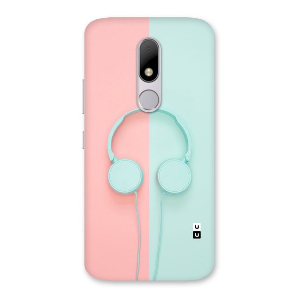 Pastel Headphones Back Case for Moto M