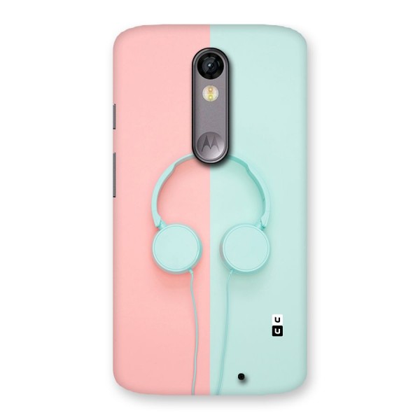 Pastel Headphones Back Case for Moto X Force