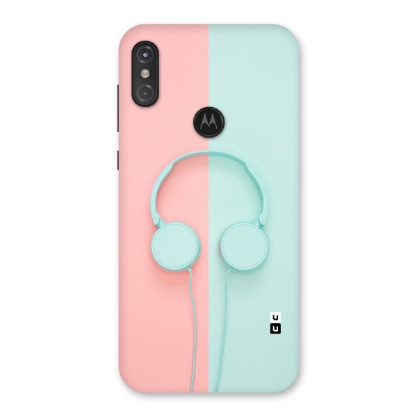 Pastel Headphones Back Case for Motorola One Power