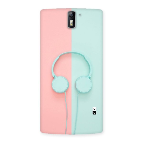 Pastel Headphones Back Case for One Plus One