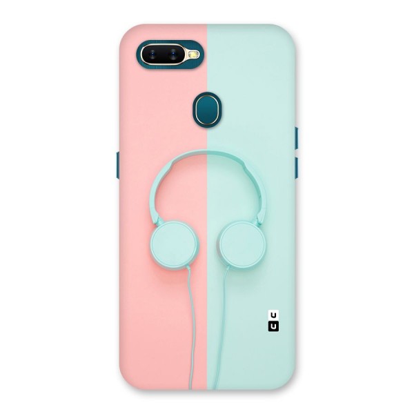 Pastel Headphones Back Case for Oppo A12