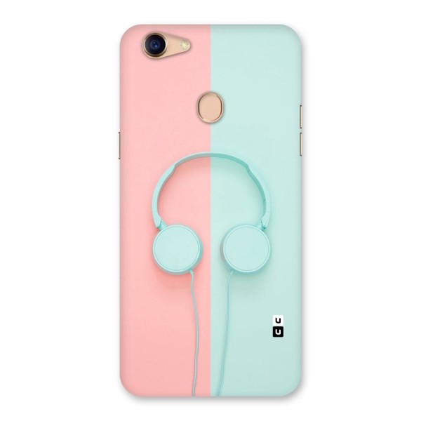 Pastel Headphones Back Case for Oppo F5