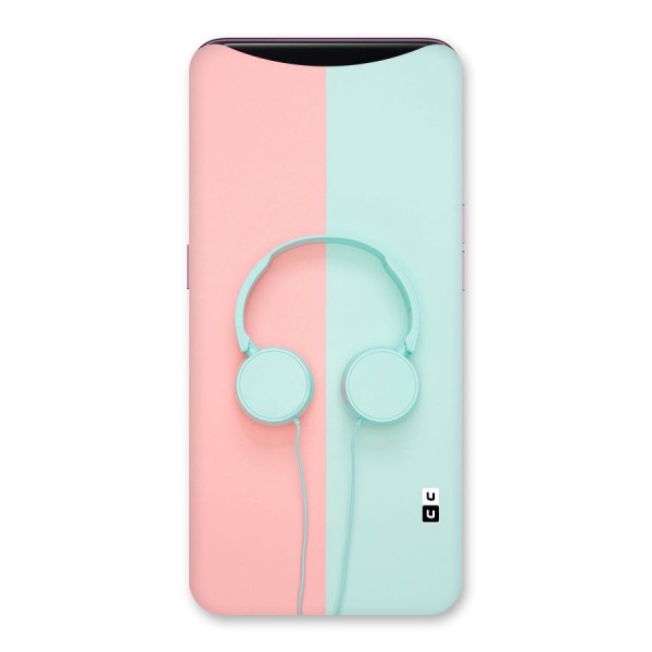 Pastel Headphones Back Case for Oppo Find X