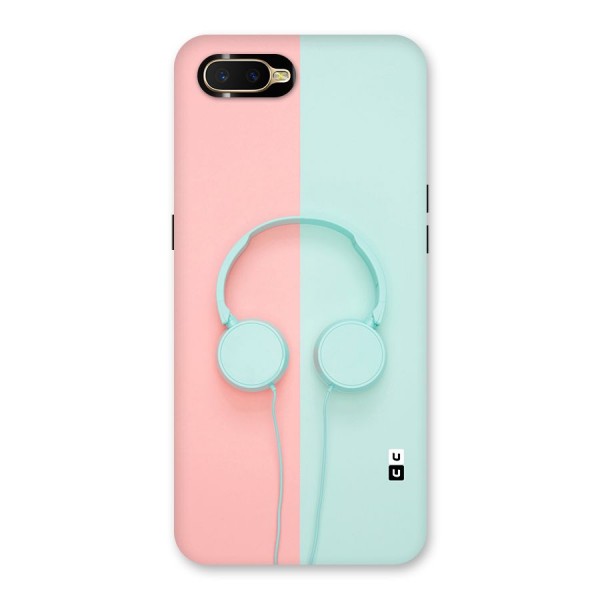 Pastel Headphones Back Case for Oppo K1