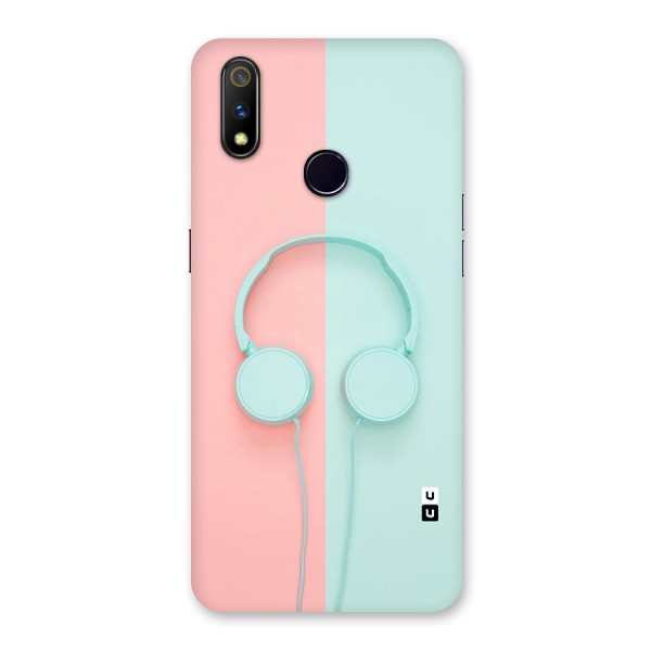 Pastel Headphones Back Case for Realme 3 Pro