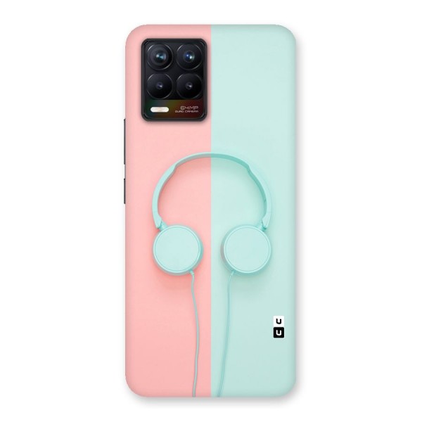 Pastel Headphones Glass Back Case for Realme 8