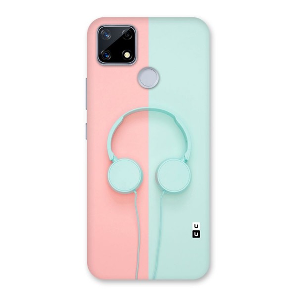 Pastel Headphones Glass Back Case for Realme Narzo 20