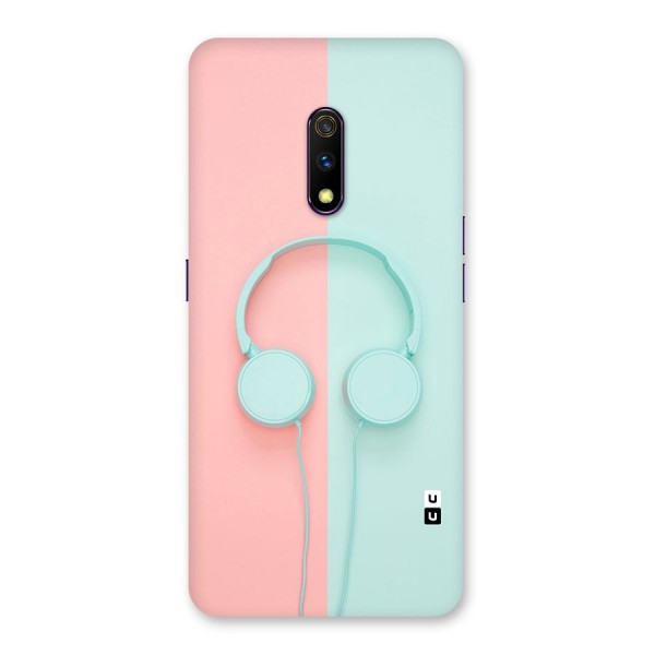 Pastel Headphones Back Case for Realme X