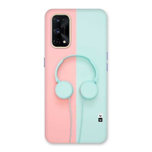 Pastel Headphones Glass Back Case for Realme X7 Pro