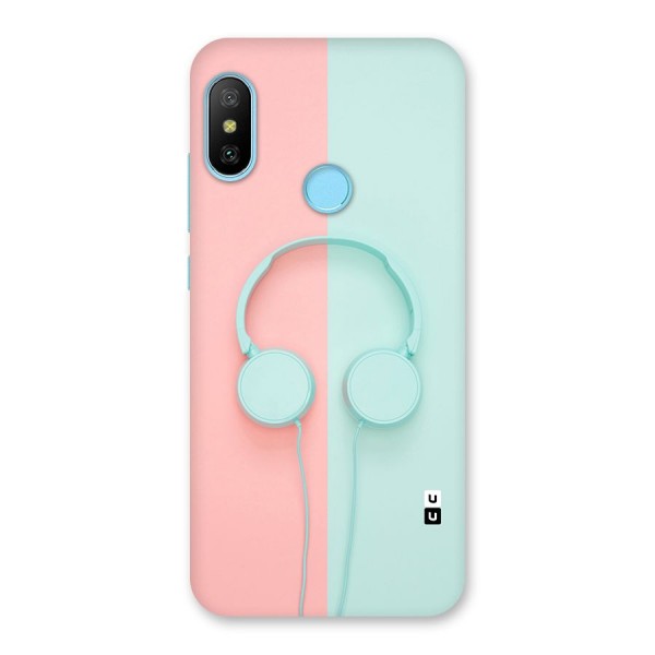 Pastel Headphones Back Case for Redmi 6 Pro