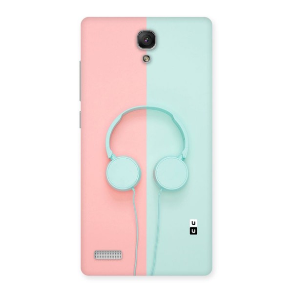 Pastel Headphones Back Case for Redmi Note